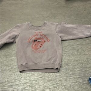 Rolling Stones Red and Gray Sweatshirt Iconic Design